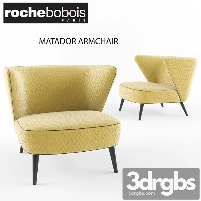 Roche Bobois Matador Armchair 1 3D Model Free
