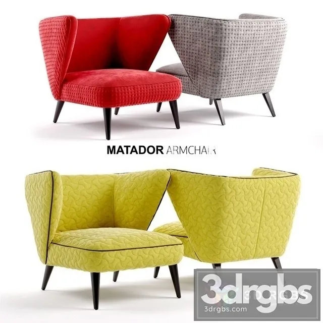 Roche Bobois Matador Armchair 3D Model Free