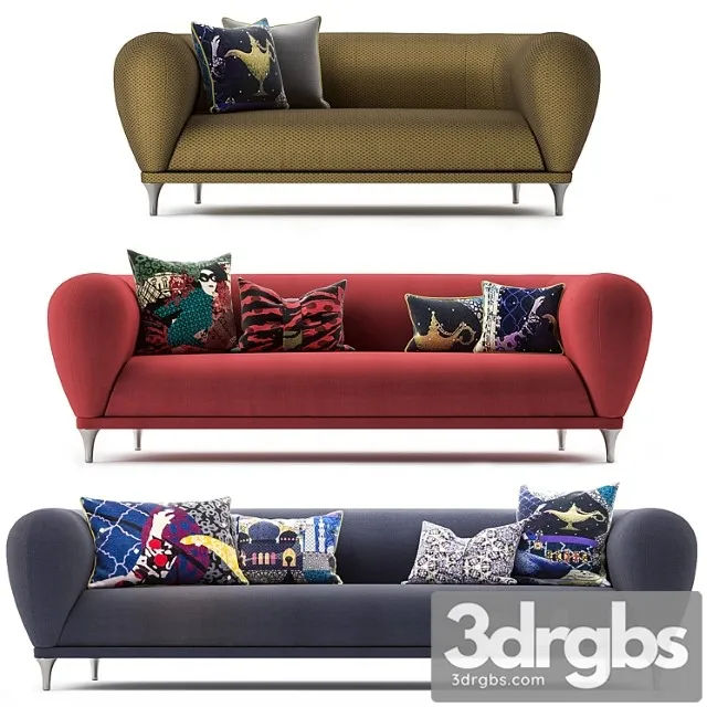 Roche bobois montgolfiere sofa 2 3D Model Free