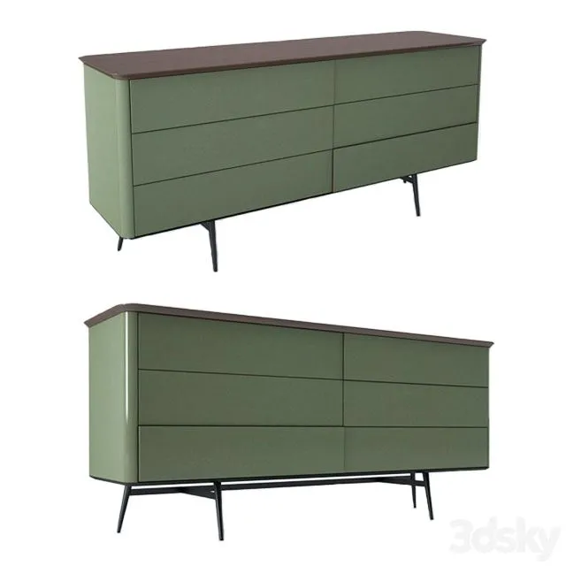 Roche Bobois Octet Dresser 3D Model