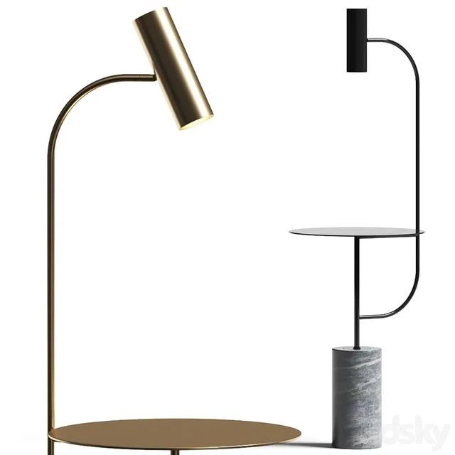 Roche Bobois Pasteur Floor Lamp 3D Model