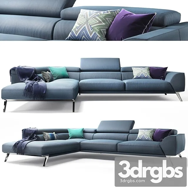 Roche bobois prefixe corner composition 2 3D Model Free