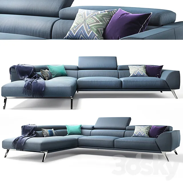 ROCHE BOBOIS PREFIXE CORNER COMPOSITION 3DModel