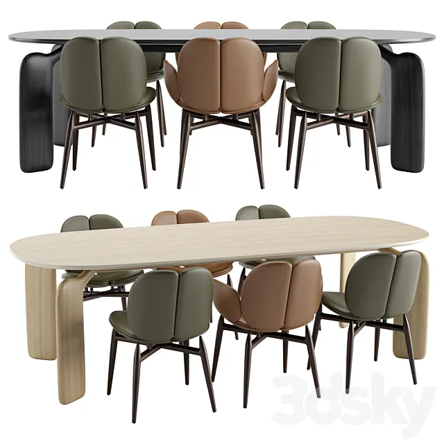 Roche Bobois - PULP table chairs wooden Free Download