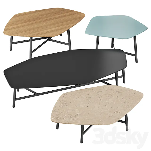 roche bobois quintet cocktail table 3D Model