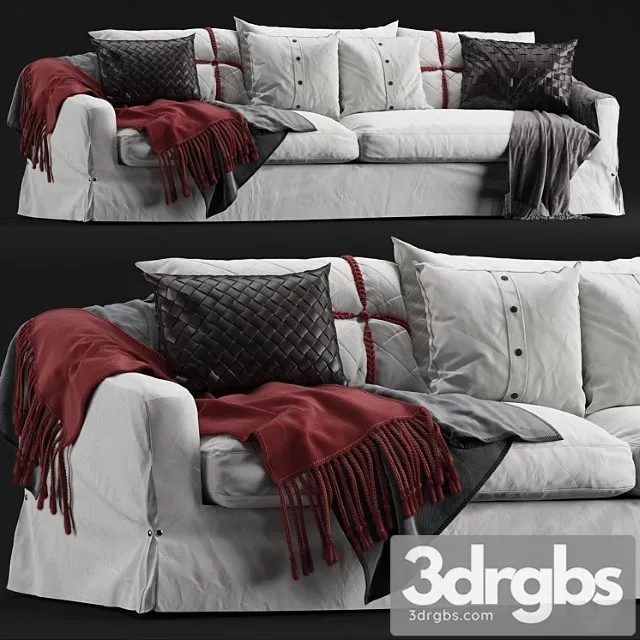 Roche Bobois Sofa Fayence 3D Model Free