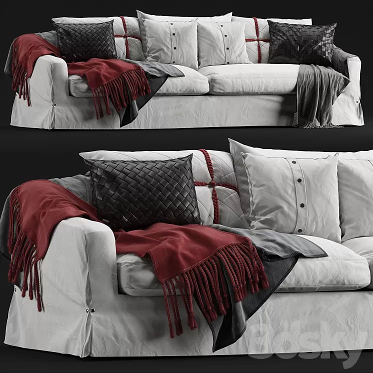 Roche Bobois sofa Fayence 3D Model