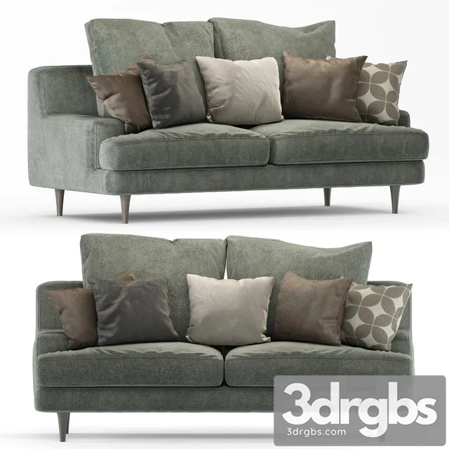 Roche Bobois Sofa Green 3D Model Free