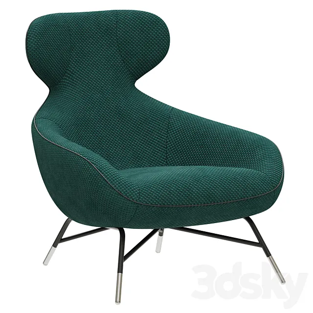 Roche Bobois SPOUTNIK LOUNGE ARMCHAIR 3DModel