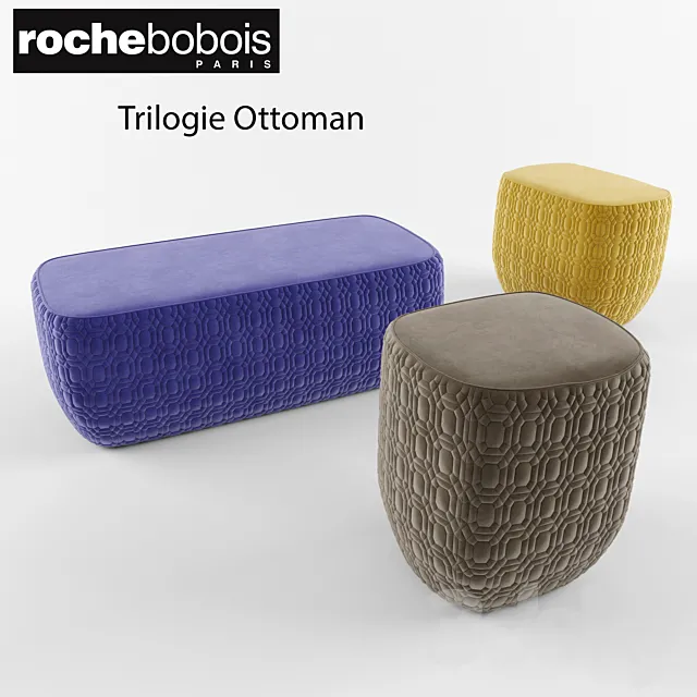 Roche Bobois Trilogie Ottoman 3DModel