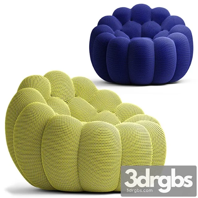 Rochebobois armchair bubble 3D Model Free