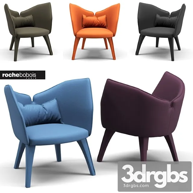 Rochebobois Lady B Armchair 3D Model Free