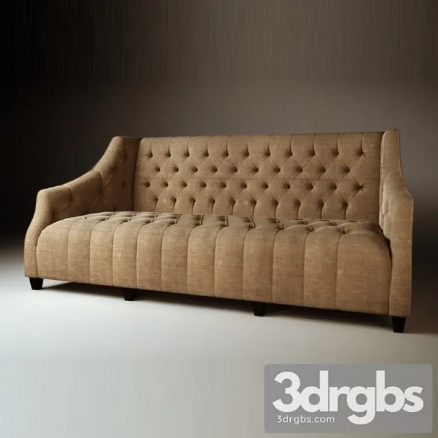 Rochester Denim Sofa 3D Model Free