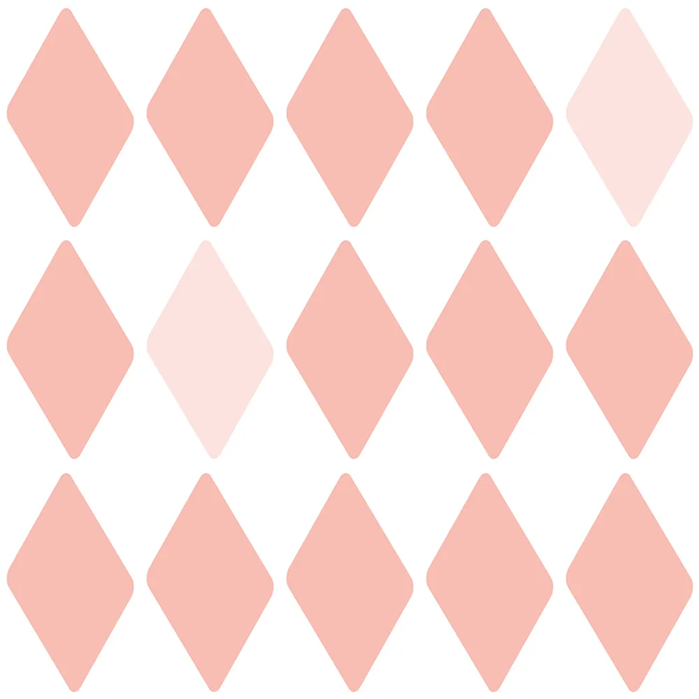 ROCK AND WALL - Wallpaper Coral rhombuses 3D Model