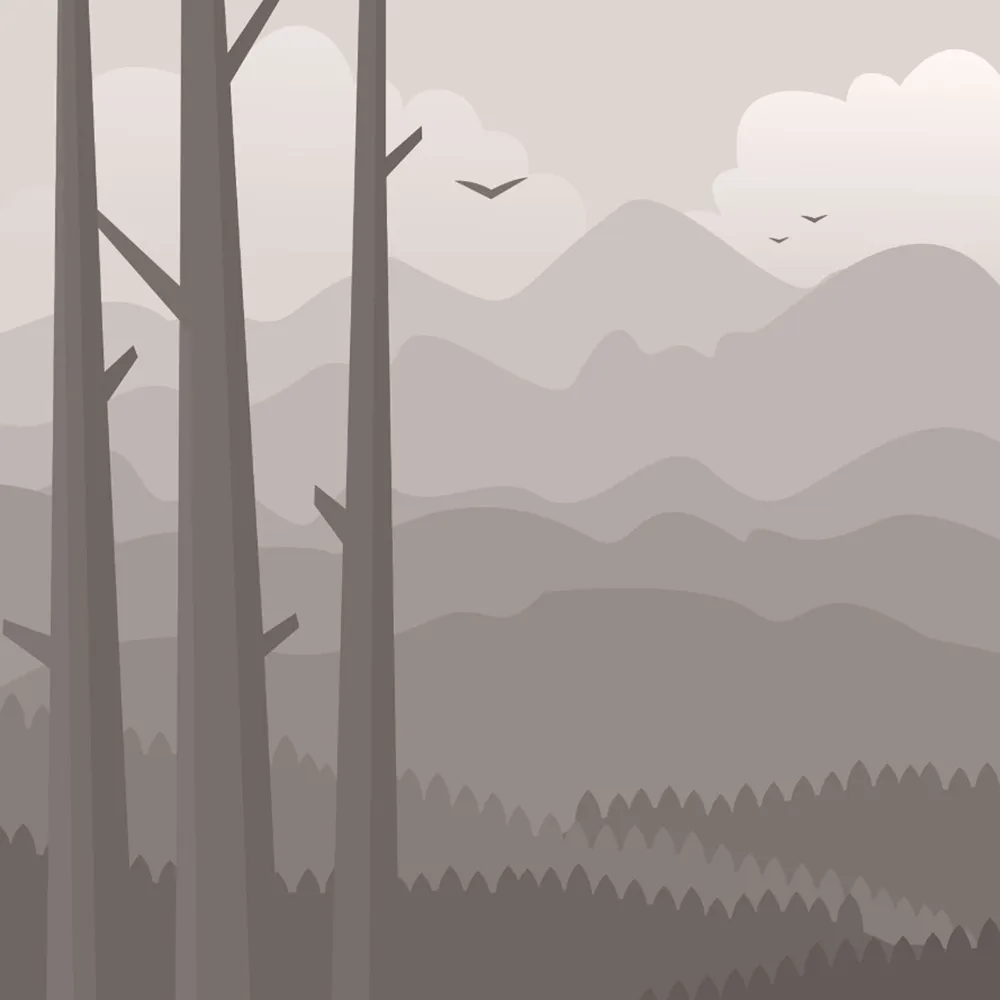 ROCK AND WALL - Wallpaper Morning in the mountains 3D Model