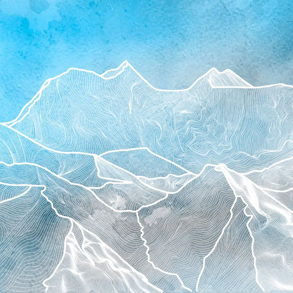 ROCK AND WALL - Wallpaper Mountains 3D Model