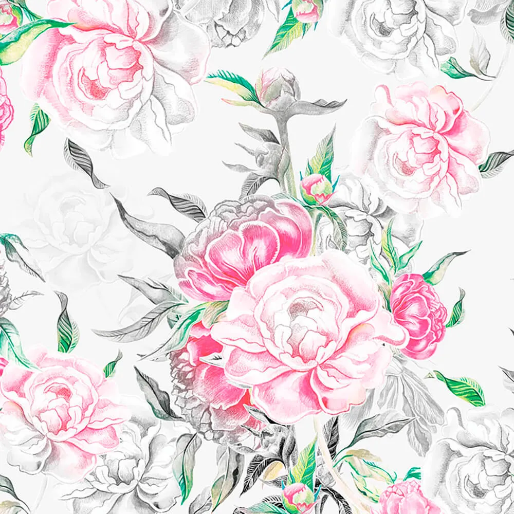 ROCK AND WALL - Wallpaper Peony Gardens 3D Model