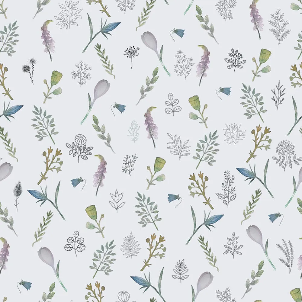 ROCK AND WALL - Wallpaper Snowdrops 3D Model