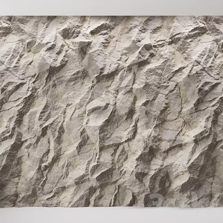 Rock cliff wall ?35 3D Model