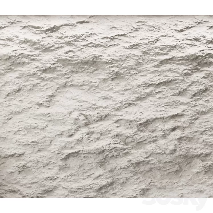 Rock cliff wall №54 3D Model Free