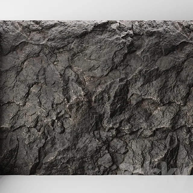 Rock cliff wall №11 3D Model