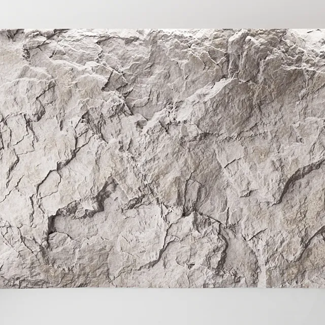 Rock cliff wall №21 3D Model