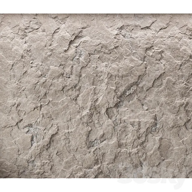 Rock cliff wall №39 3D Model