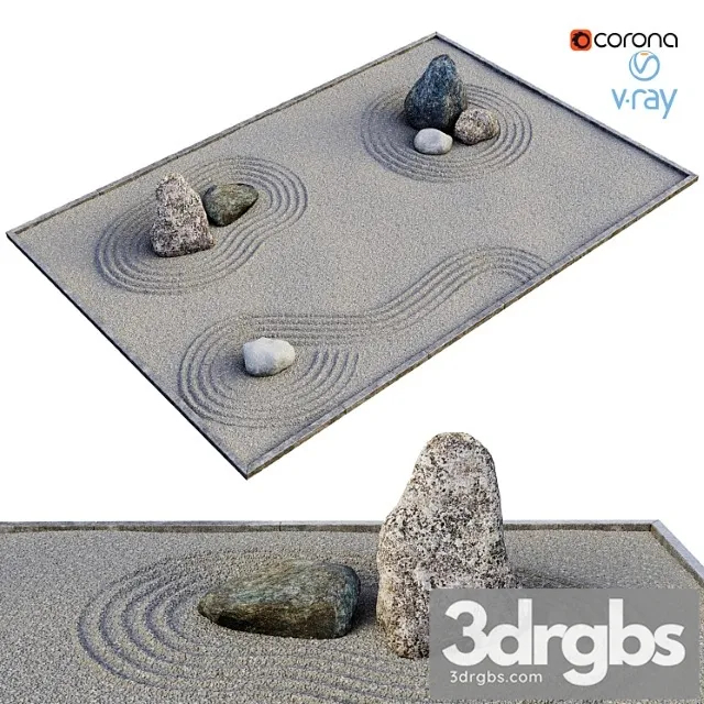 Rock garden 3D Model Free