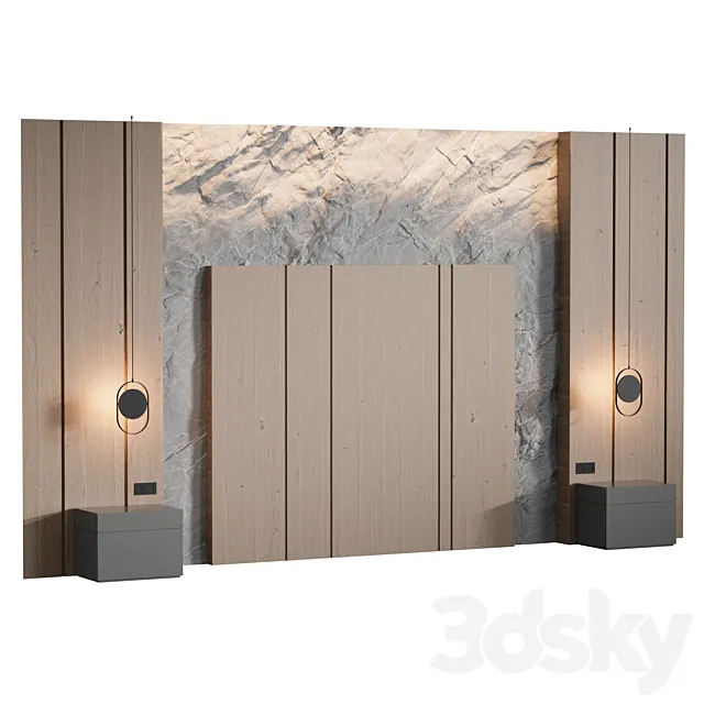 Rock Headboard 05 | Headboard 3D Model