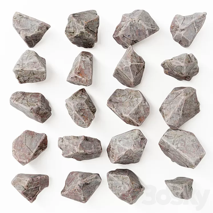 Rock splinter river stone