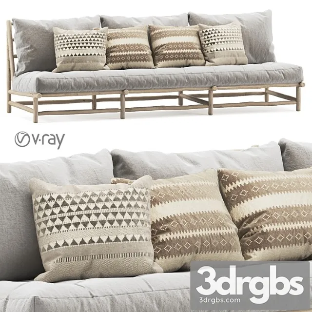 Rock the kasbah three-seater sofa