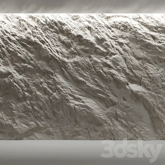 Rock wall 5 3D Model