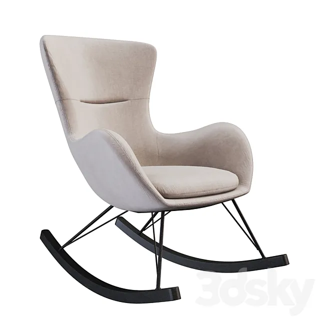 Rocking chair Oslo 3D Model