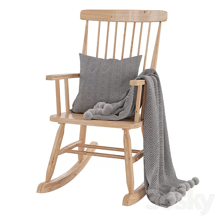 Rocking chair Terence 3D Model