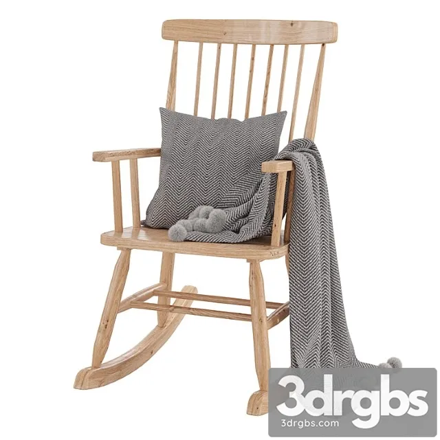 Rocking Chair Terenke 3D Model Free