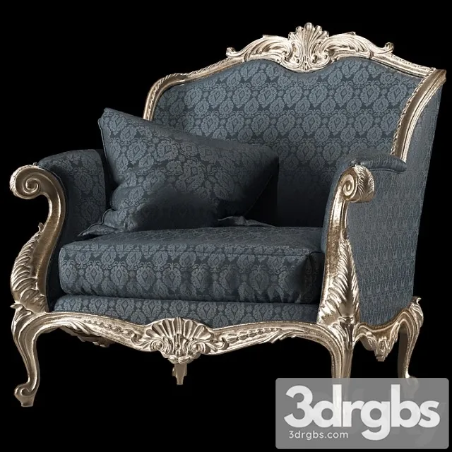Rococo Armchairs 3D Model Free