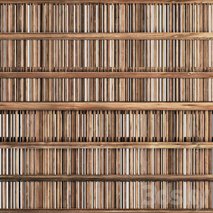 Rod screen construction n1 3D Model Free