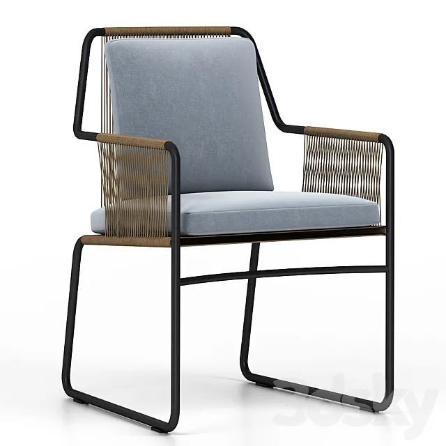 roda dining chair outdoor 3D Model
