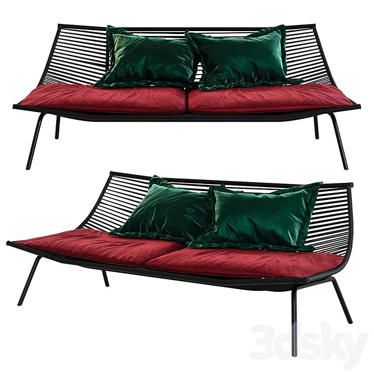RODA LAZE | Garden sofa 3D Model
