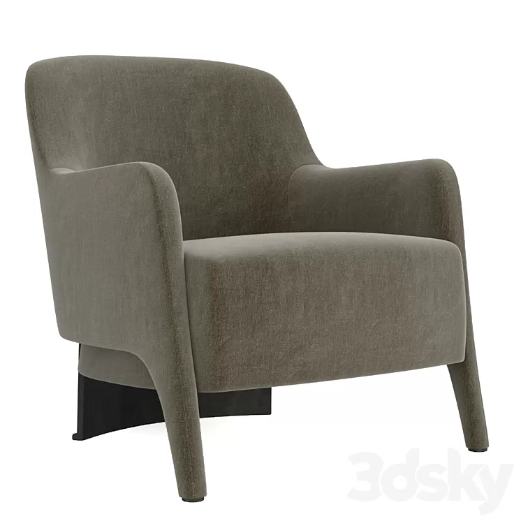Rodolfo Dordoni Armchair 3D Model