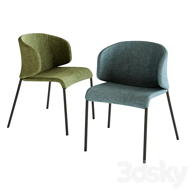 Rodolfo Dordoni \ Roda Double Chair 3D Model