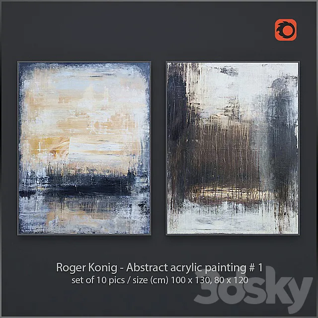 Roger Konig - Abstract painting 3D Model