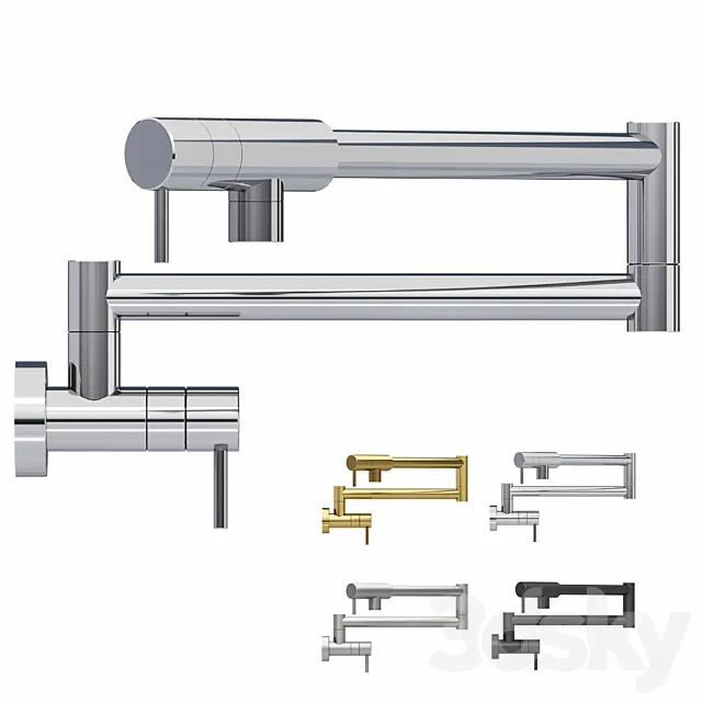 Rohl Modern Pot Filler 3D Model