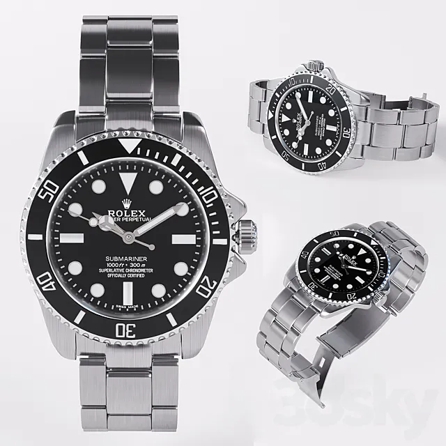 Rolex Oyster Perpetual Submariner 3D Model