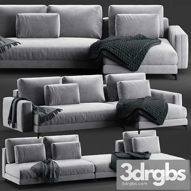 Rolf benz 007 nuvola sofa set 2 3D Model Free