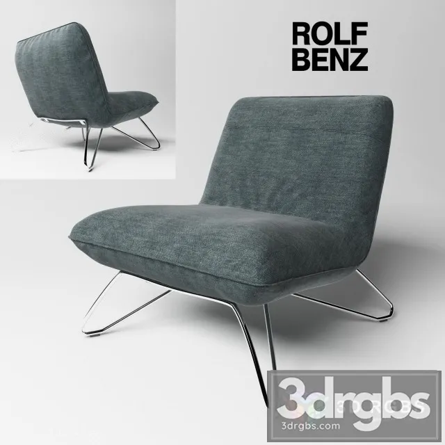 Rolf Benz 394 Armchair 3D Model Free
