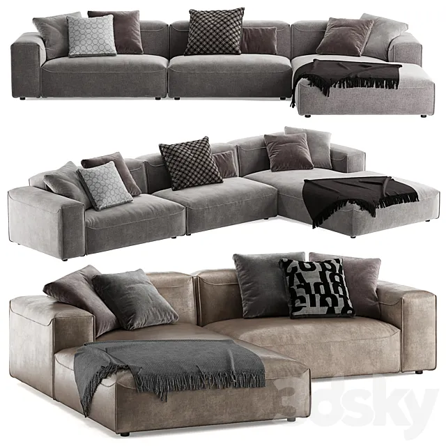 Rolf Benz 552 Mio L sofa 3DModel