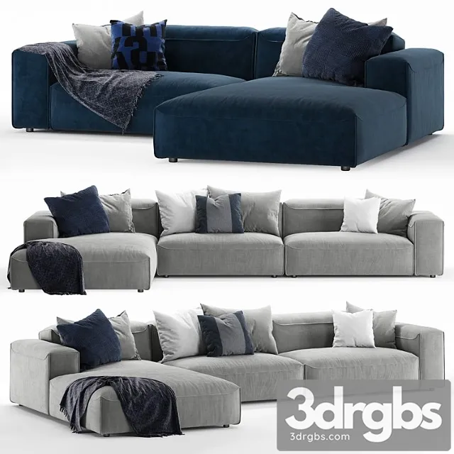 Rolf benz 552 mio sofa set 2 3D Model Free