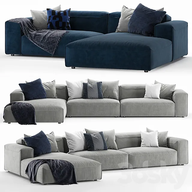 Rolf Benz 552 mio sofa set 3DModel