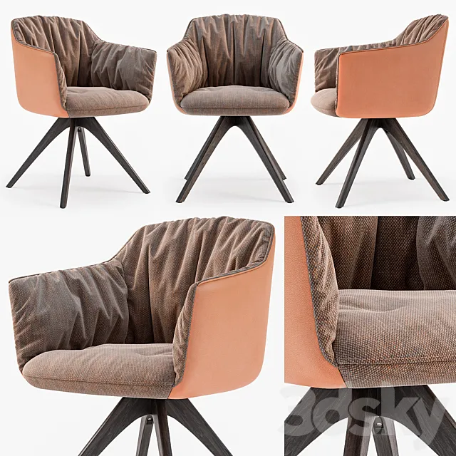 Rolf Benz 641 chair 3D Model